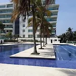Cartagena Vista Directa Al Mar Amplio Apt Con Terraza Privada