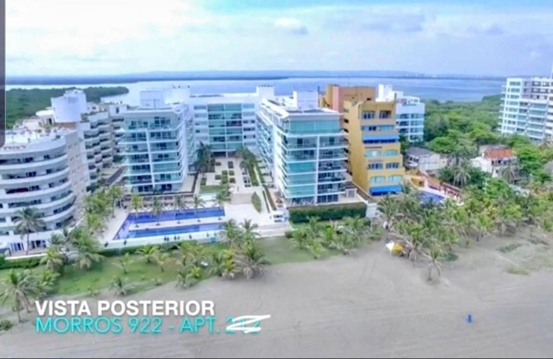 Apartamento Vista Directa Al Mar Amplio Con Terraza Privada Cartagena